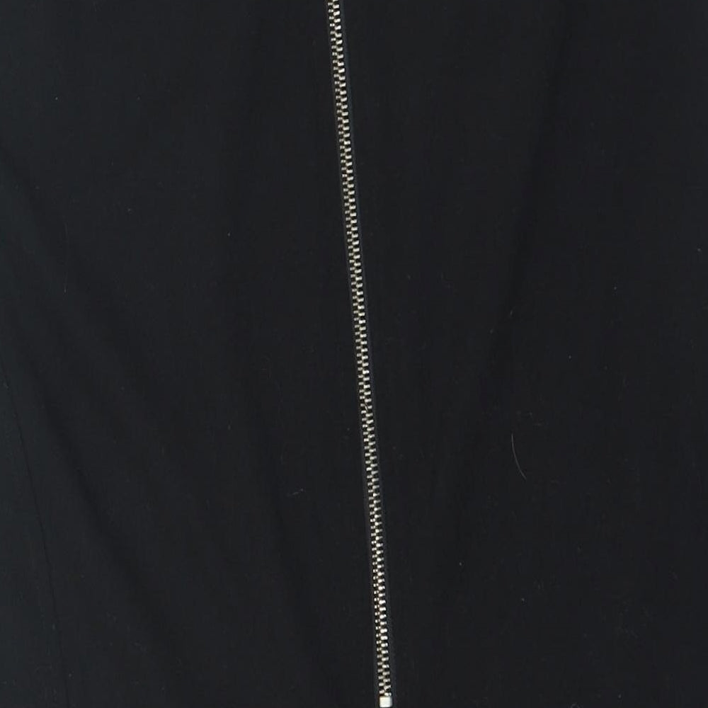Rant & Rave Womens Black Polyester Straight & Pencil Skirt Size 28 in Zip