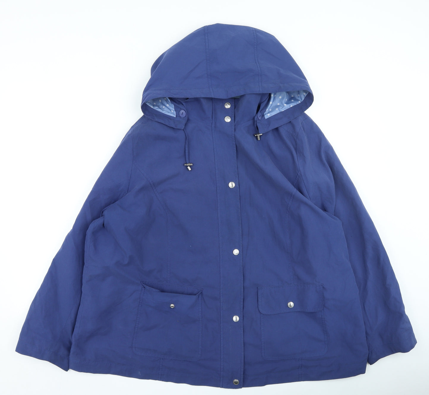 Classics Womens Purple Rain Coat Coat Size 24 Zip