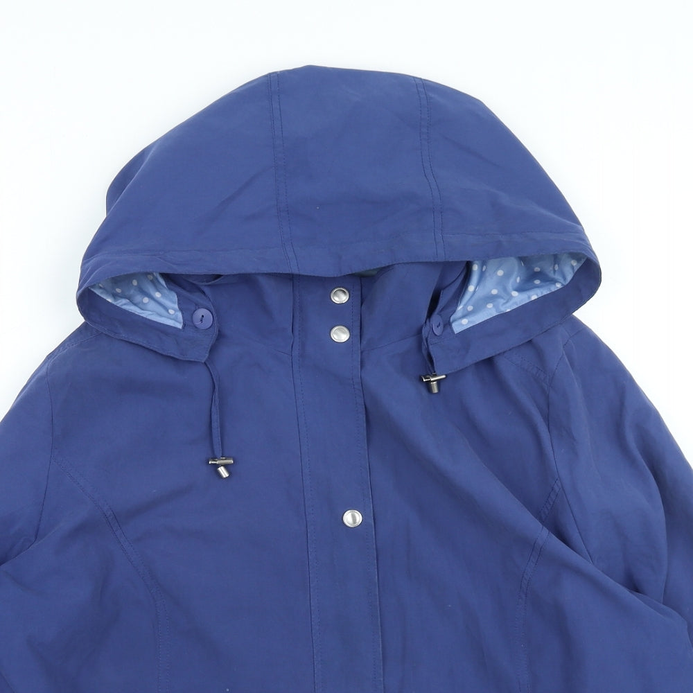 Classics Womens Purple Rain Coat Coat Size 24 Zip