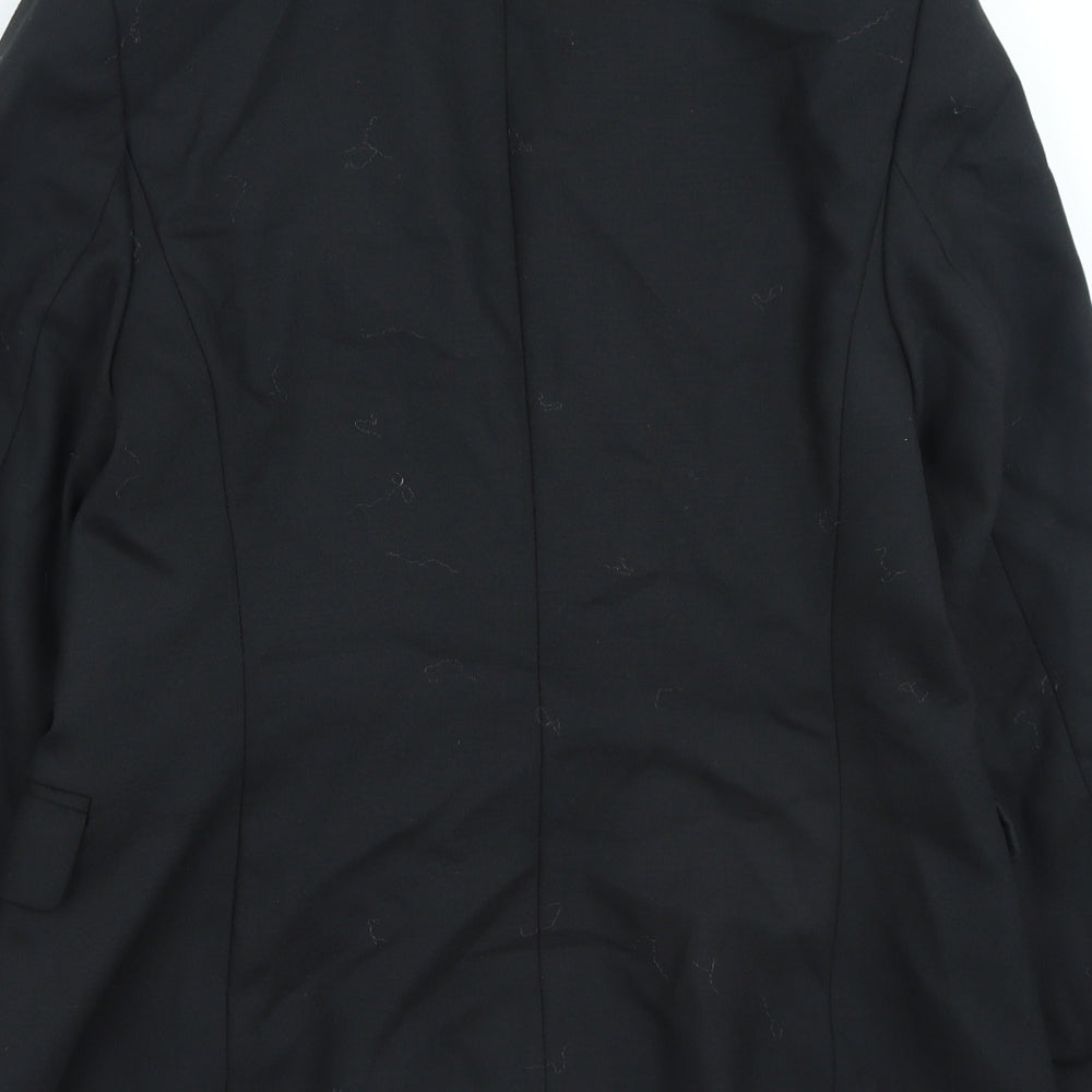 Marks and Spencer Womens Black Jacket Blazer Size 12 Button