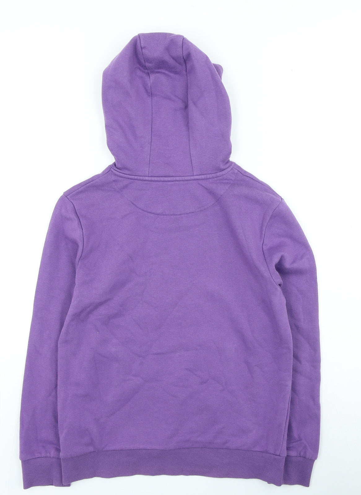 Marks and Spencer Girls Purple Cotton Pullover Hoodie Size 10-11 Years Pullover