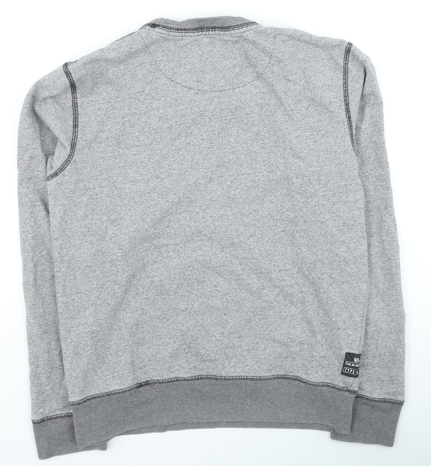CWS Mens Grey Cotton Pullover Sweatshirt Size S