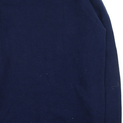 NEXT Mens Blue Round Neck Cotton Pullover Jumper Size M