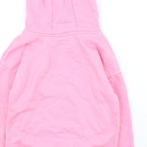 Primark Girls Pink Cotton Pullover Hoodie Size 6-7 Years Pullover - Always Happy