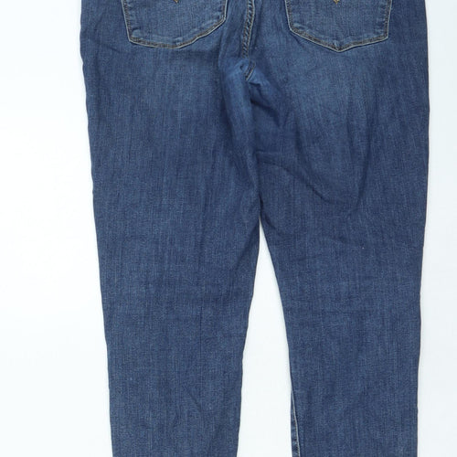 Waterless Womens Blue Cotton Straight Jeans Size 30 in L26 in Regular Zip