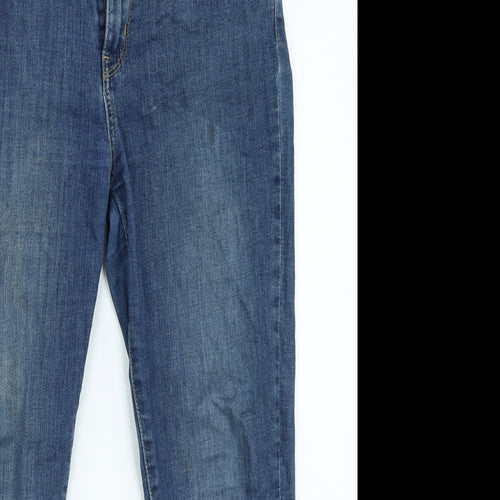 Waterless Womens Blue Cotton Straight Jeans Size 30 in L26 in Regular Zip
