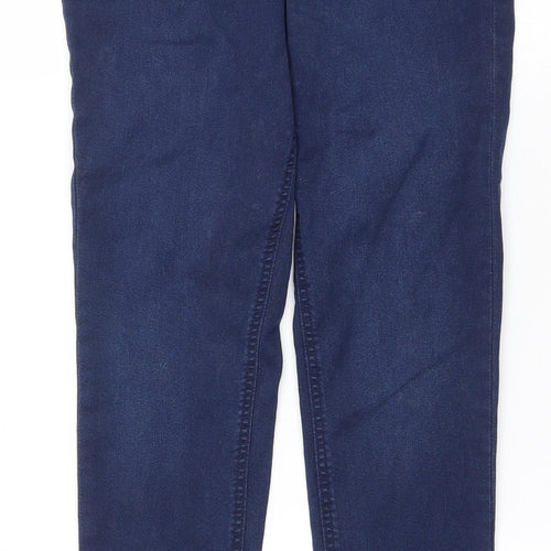 F&F Womens Blue Cotton Jegging Jeans Size 8 L27 in Regular