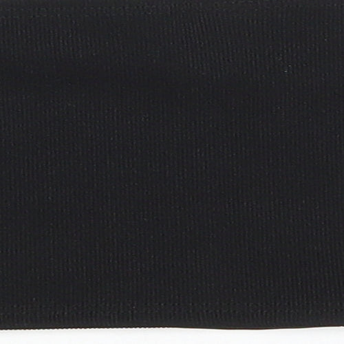 Topshop Womens Black Nylon Cropped Tank Size 8 Off the Shoulder - Tube Top