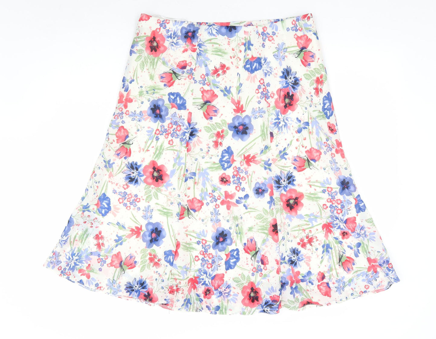 Honor Millburn Womens Multicoloured Floral Polyester Flare Skirt Size 16