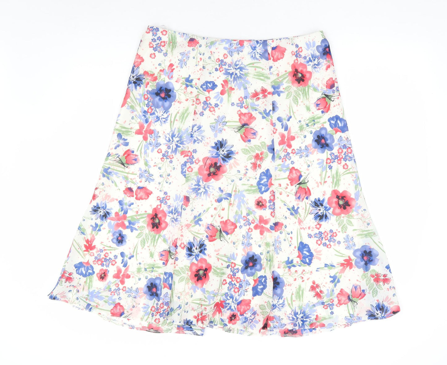 Honor Millburn Womens Multicoloured Floral Polyester Flare Skirt Size 16