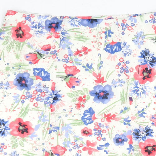 Honor Millburn Womens Multicoloured Floral Polyester Flare Skirt Size 16