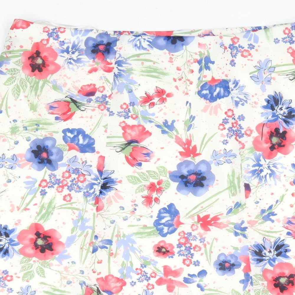 Honor Millburn Womens Multicoloured Floral Polyester Flare Skirt Size 16