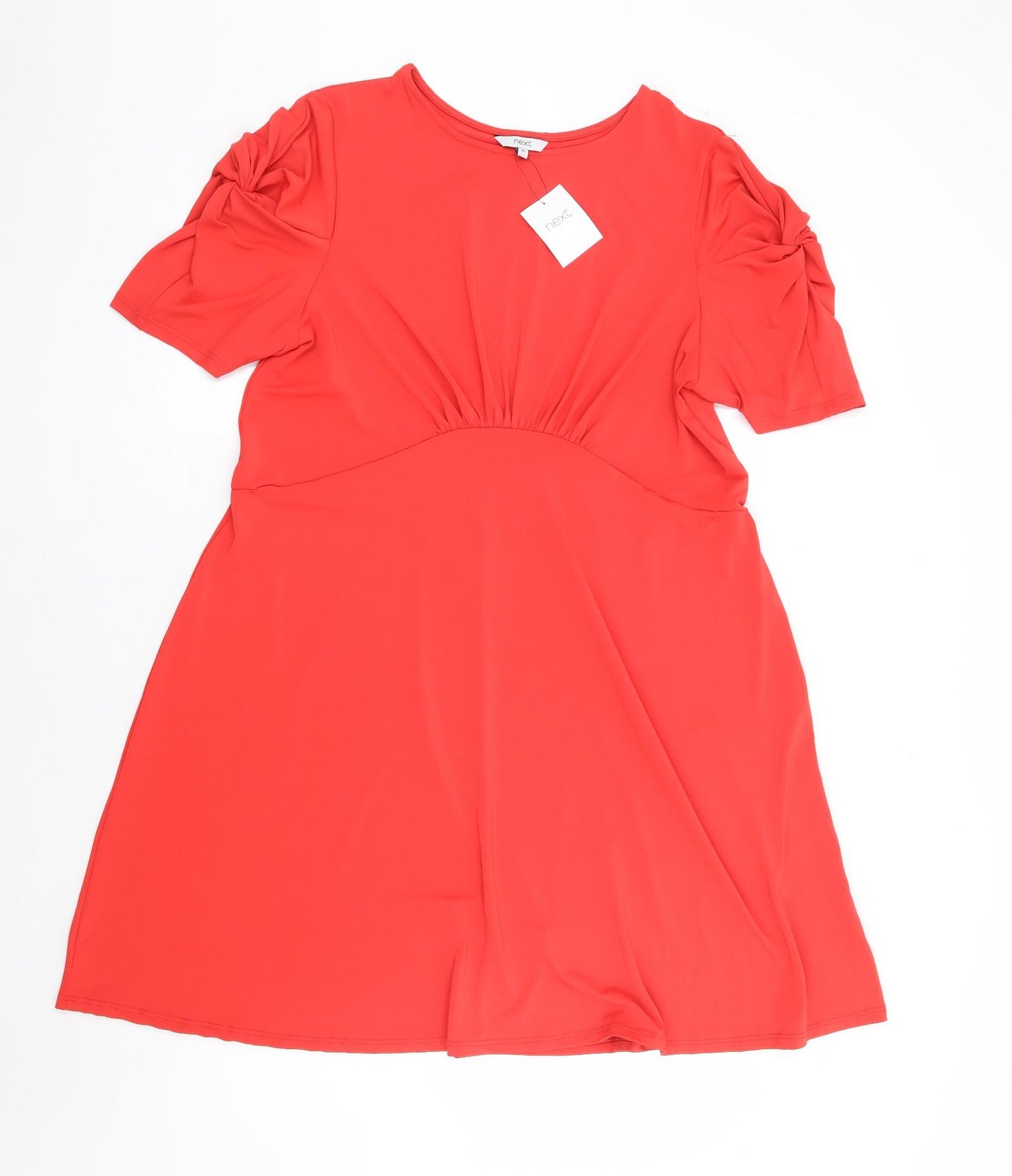 NEXT Womens Red Polyester A-Line Size 20 Round Neck Pullover