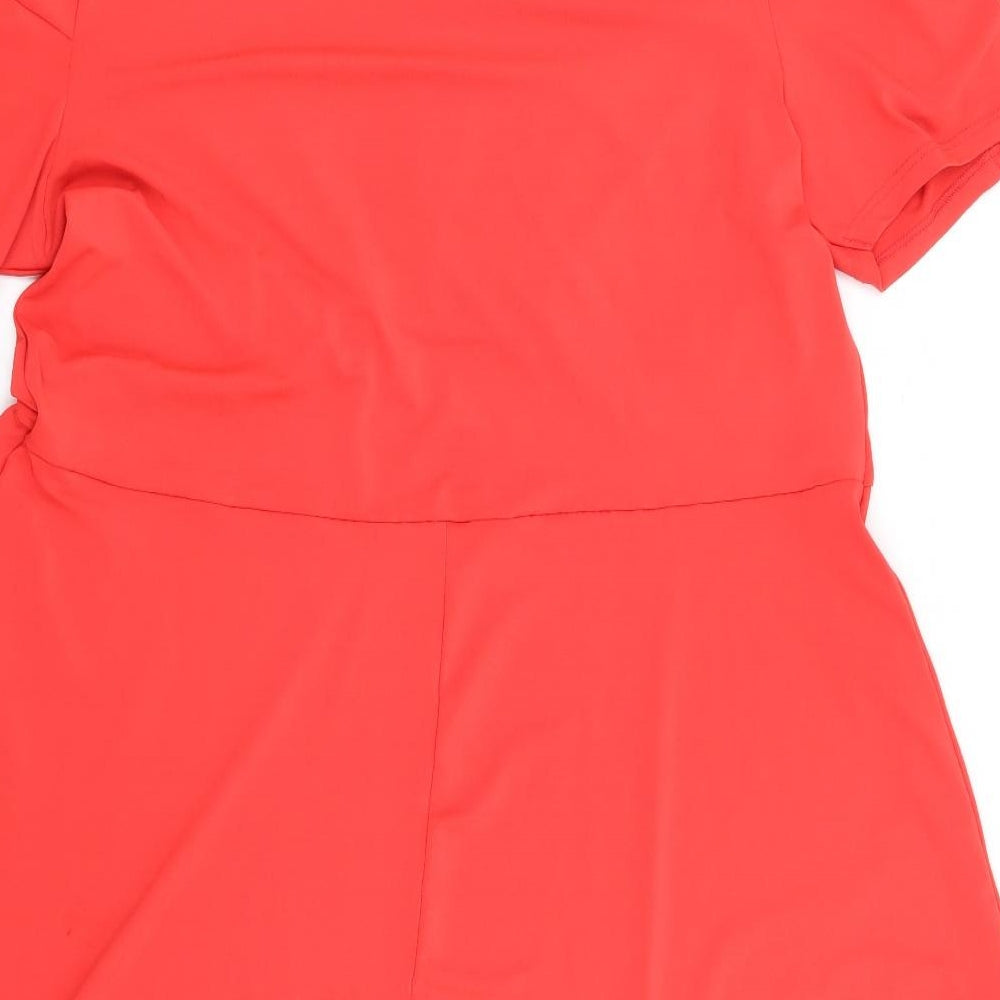 NEXT Womens Red Polyester A-Line Size 20 Round Neck Pullover