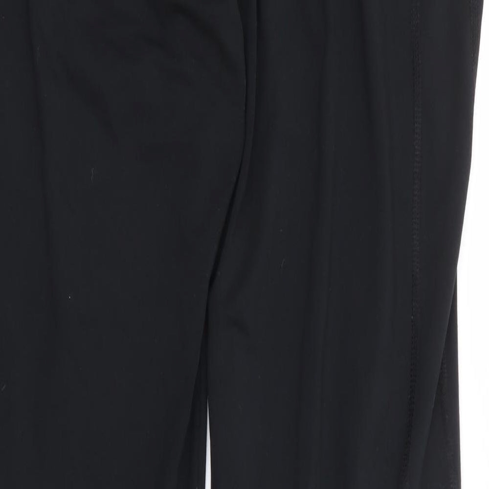 Dunnes Stores Womens Black Polyester Sweatpants Trousers Size M L30 in Regular Pullover