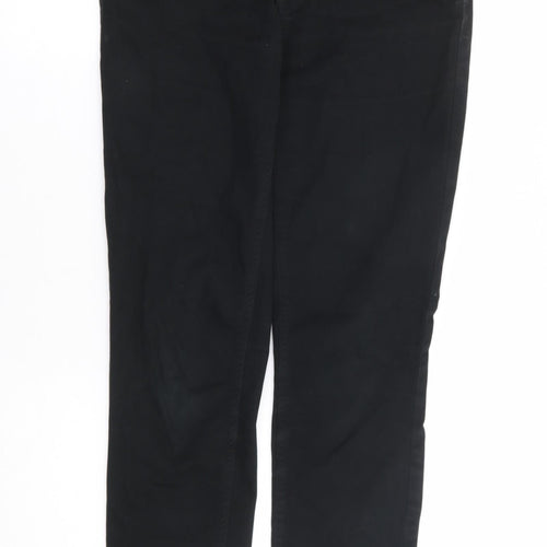 Dunnes Stores Womens Black Cotton Skinny Jeans Size 10 L29 in Regular Zip