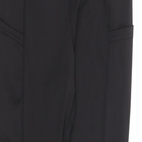 SheIn Womens Black Polyester Capri Leggings Size S L24 in Regular Pullover