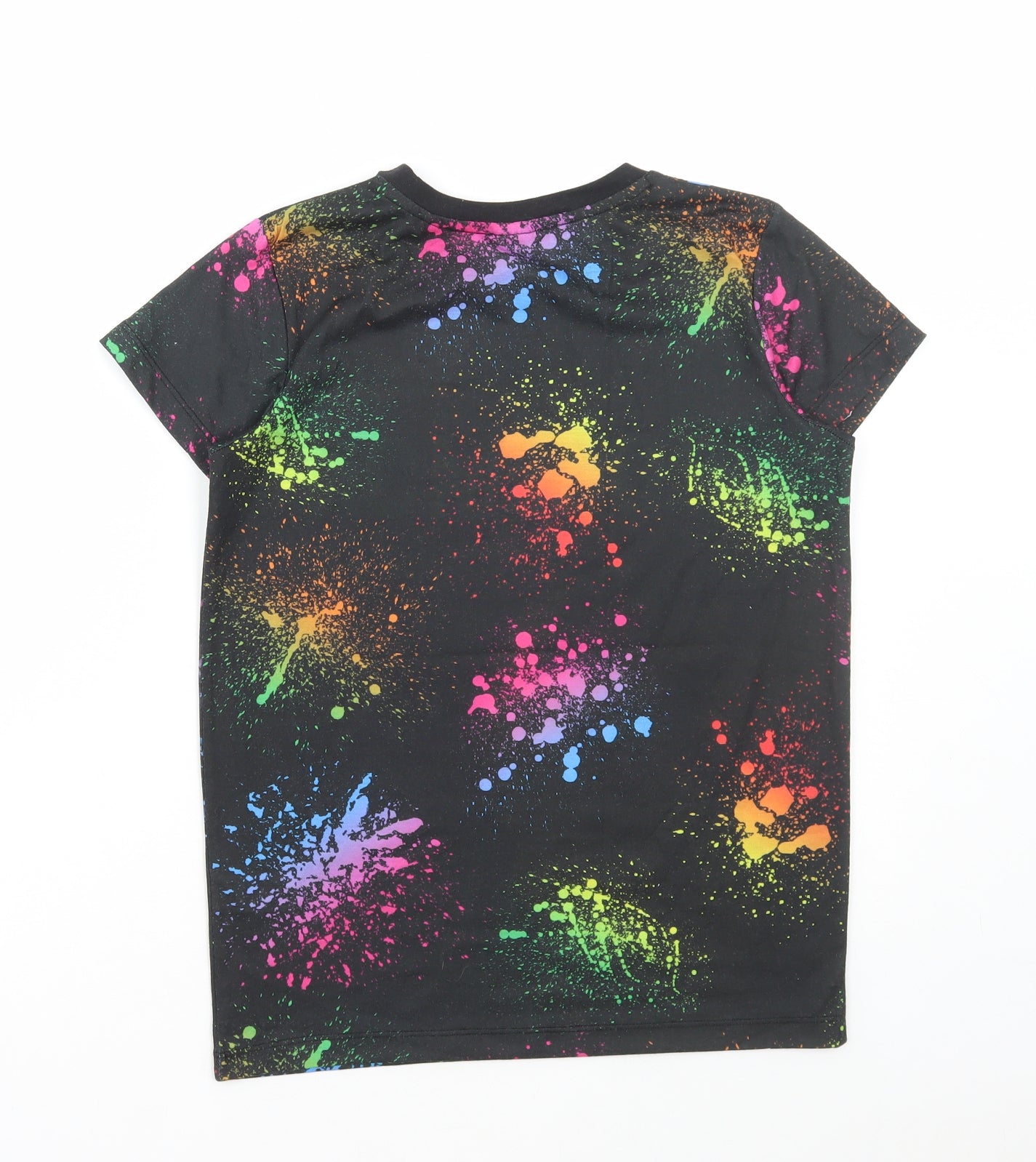 Matalan Boys Black Polyester Basic T-Shirt Size 11 Years Round Neck Pullover - Pokemon