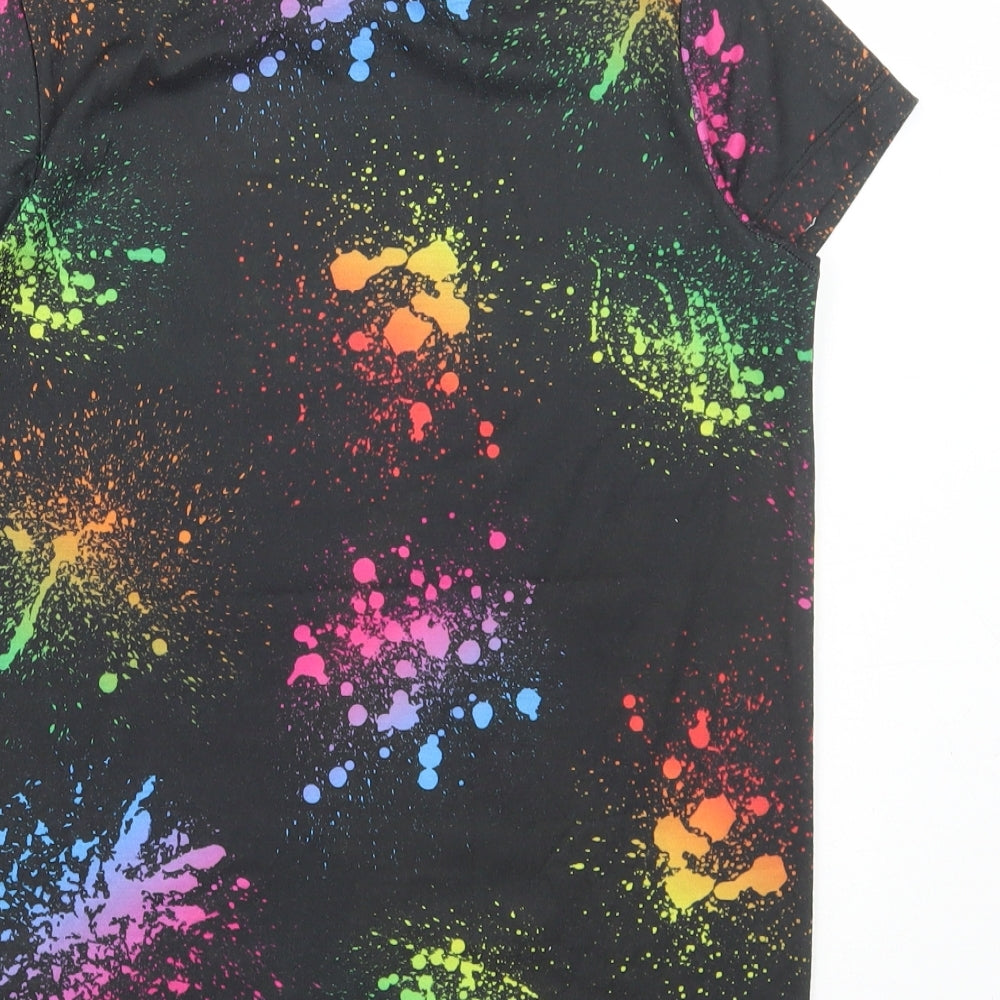 Matalan Boys Black Polyester Basic T-Shirt Size 11 Years Round Neck Pullover - Pokemon