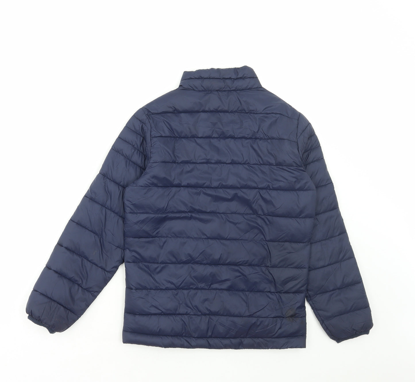 JACK & JONES Boys Blue Bomber Jacket Coat Size 10-11 Years Zip
