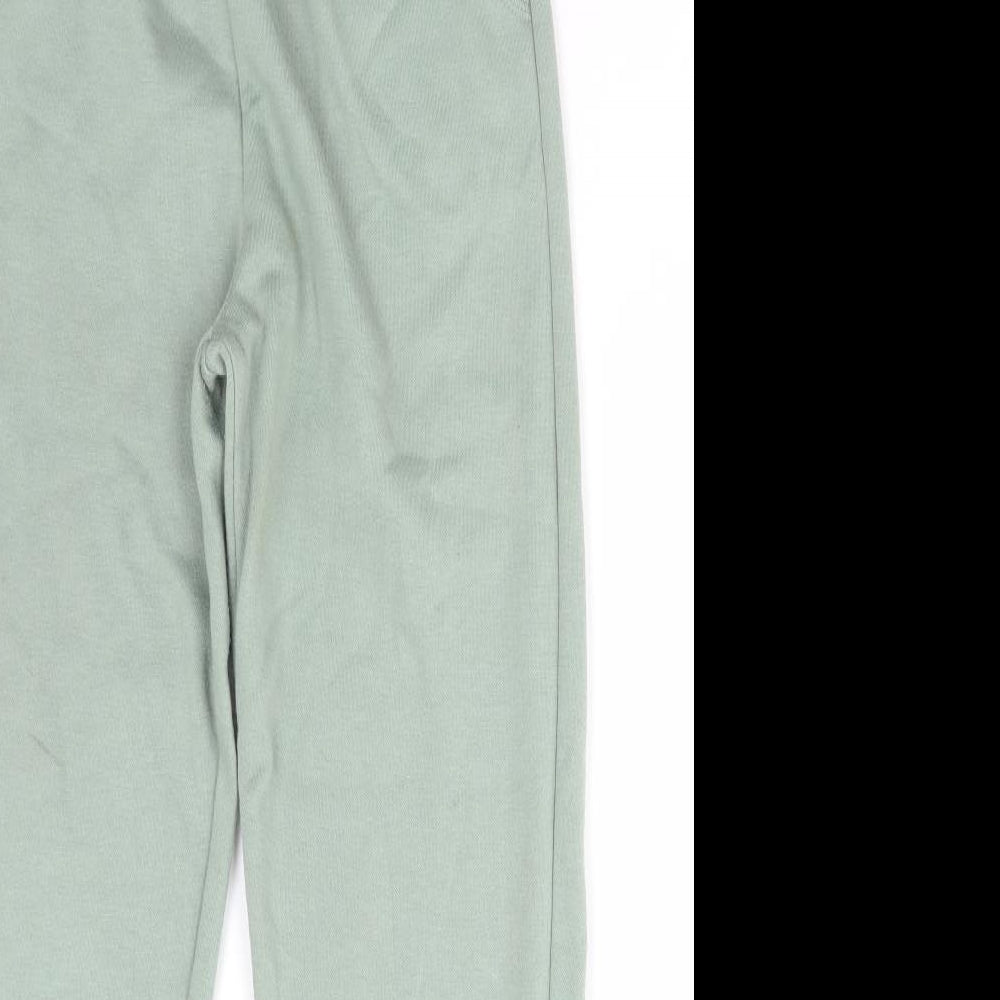 Primark Girls Green Polyester Jogger Trousers Size 12-13 Years Regular Drawstring