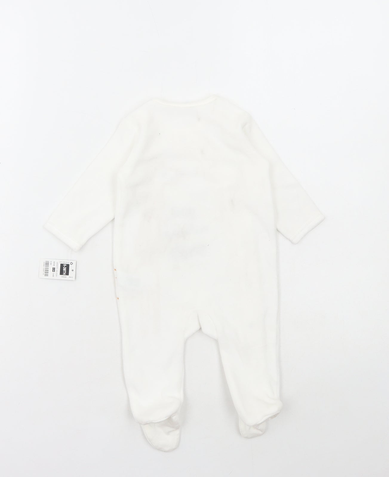 Dunnes Stores Baby White Cotton Babygrow One-Piece Size 0-3 Months Snap - Giraffe, You make me smile