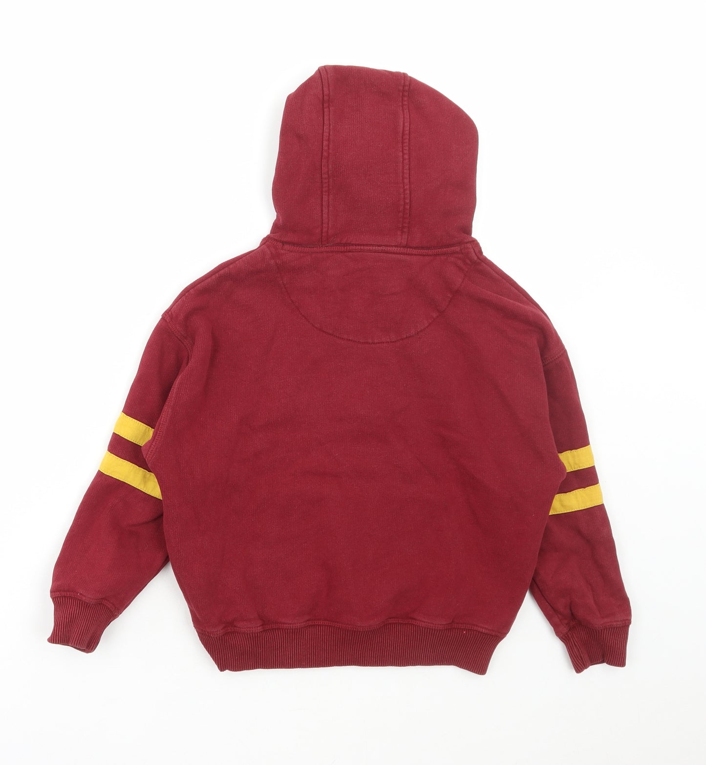 Marks and Spencer Boys Red Cotton Pullover Hoodie Size 6-7 Years Pullover - Harry Potter, Gryffindor