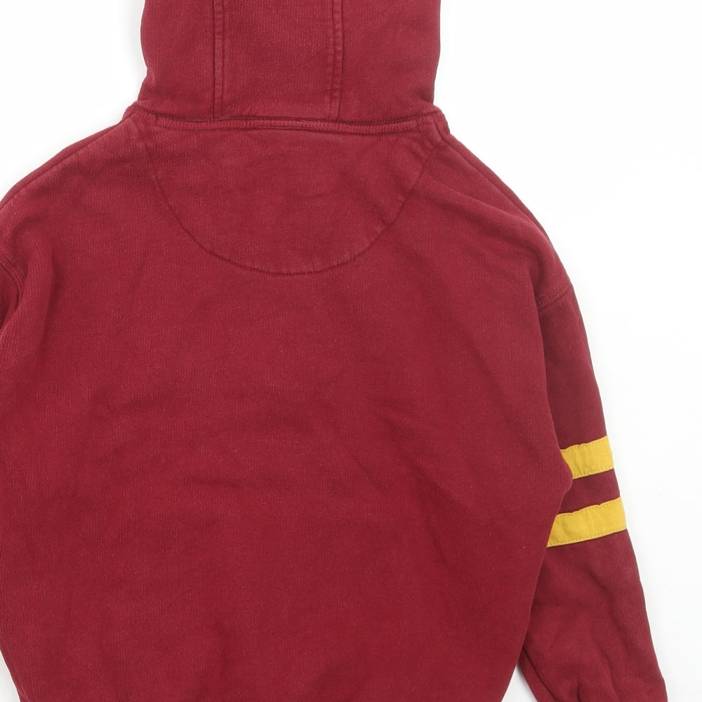 Marks and Spencer Boys Red Cotton Pullover Hoodie Size 6-7 Years Pullover - Harry Potter, Gryffindor