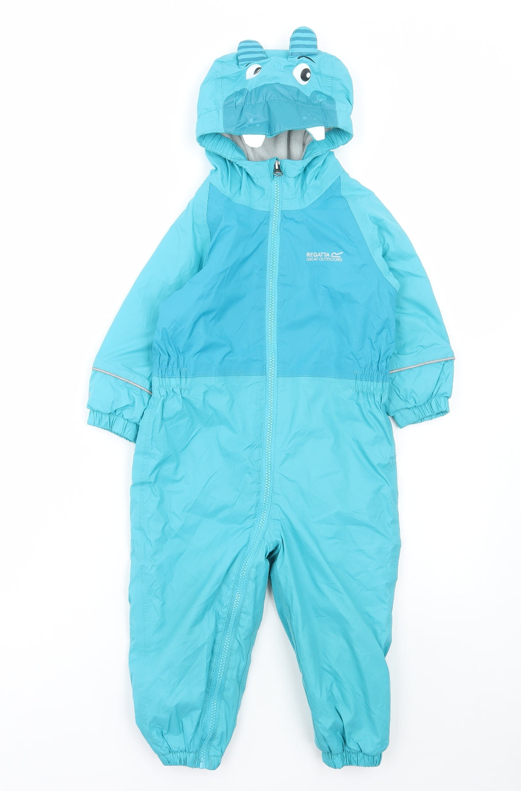 Regatta Baby Blue Rain Coat Snowsuit Size 18-24 Months Zip - Hippo