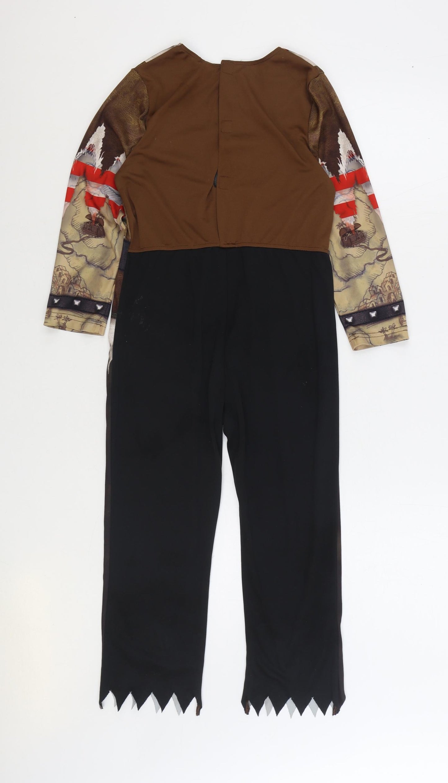 George Boys Multicoloured Geometric Polyester One Piece Size 7-8 Years Hook & Loop - Pirate Costume