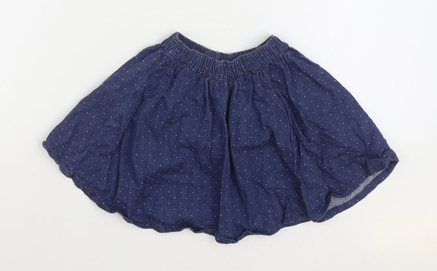 NEXT Girls Blue Cotton A-Line Skirt Size 18-24 Months Pull On