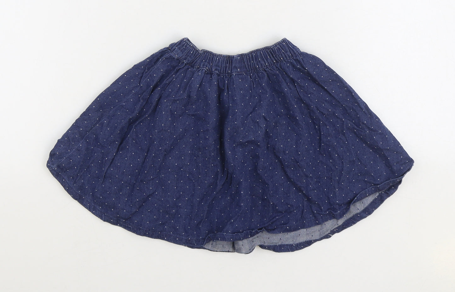 NEXT Girls Blue Cotton A-Line Skirt Size 18-24 Months Pull On