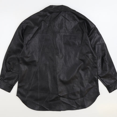 SheIn Mens Black Jacket Size XS Button