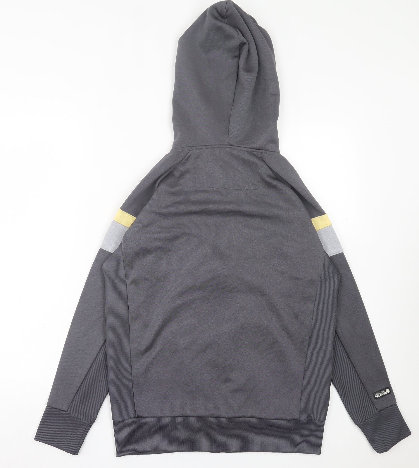 CRPR Mens Grey Striped Cotton Full Zip Hoodie Size M