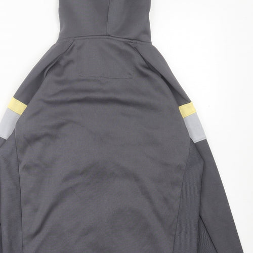 CRPR Mens Grey Striped Cotton Full Zip Hoodie Size M