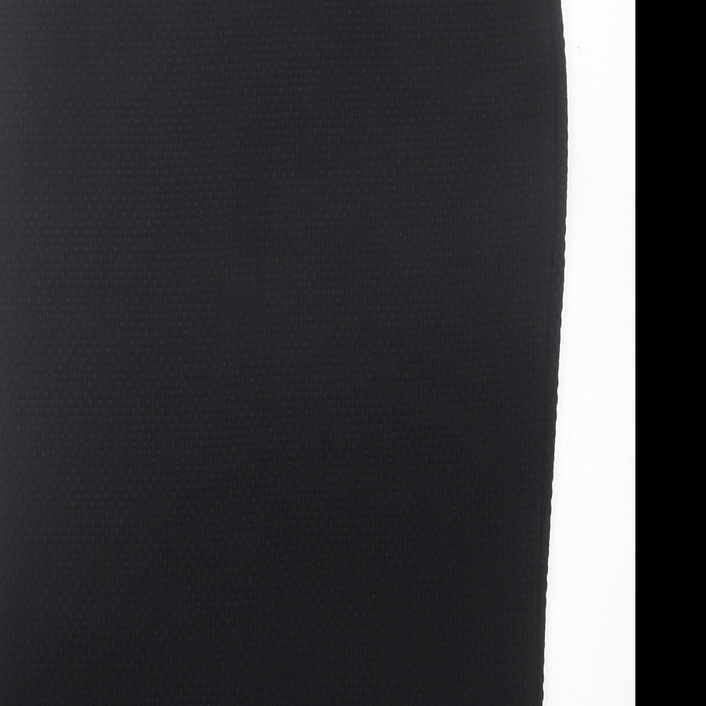 TU Womens Black Polyester Straight & Pencil Skirt Size 8