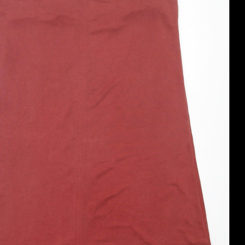 River Island Womens Red Modal A-Line Size 14 V-Neck Pullover