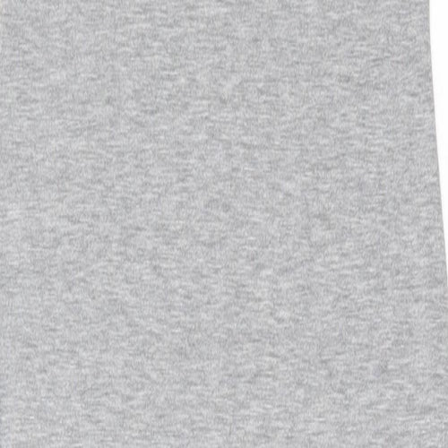 PRETTYLITTLETHING Womens Grey Viscose Bodycon Size 8 Scoop Neck Pullover