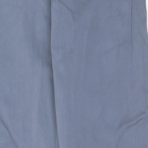 Denim & Co. Womens Blue Cotton Straight Jeans Size 12 L27 in Regular Button