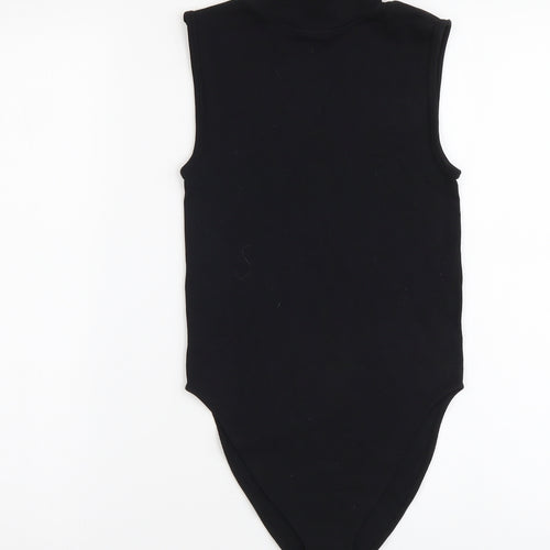 Primark Womens Black Nylon Bodysuit One-Piece Size XS Pullover