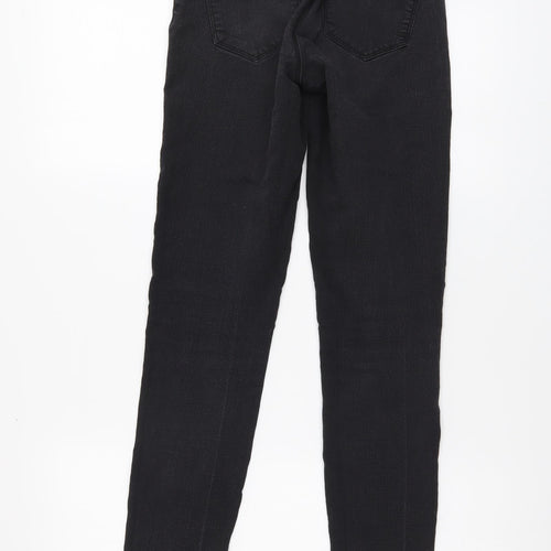 VERO MODA Womens Black Cotton Skinny Jeans Size XS L28 in Regular Button