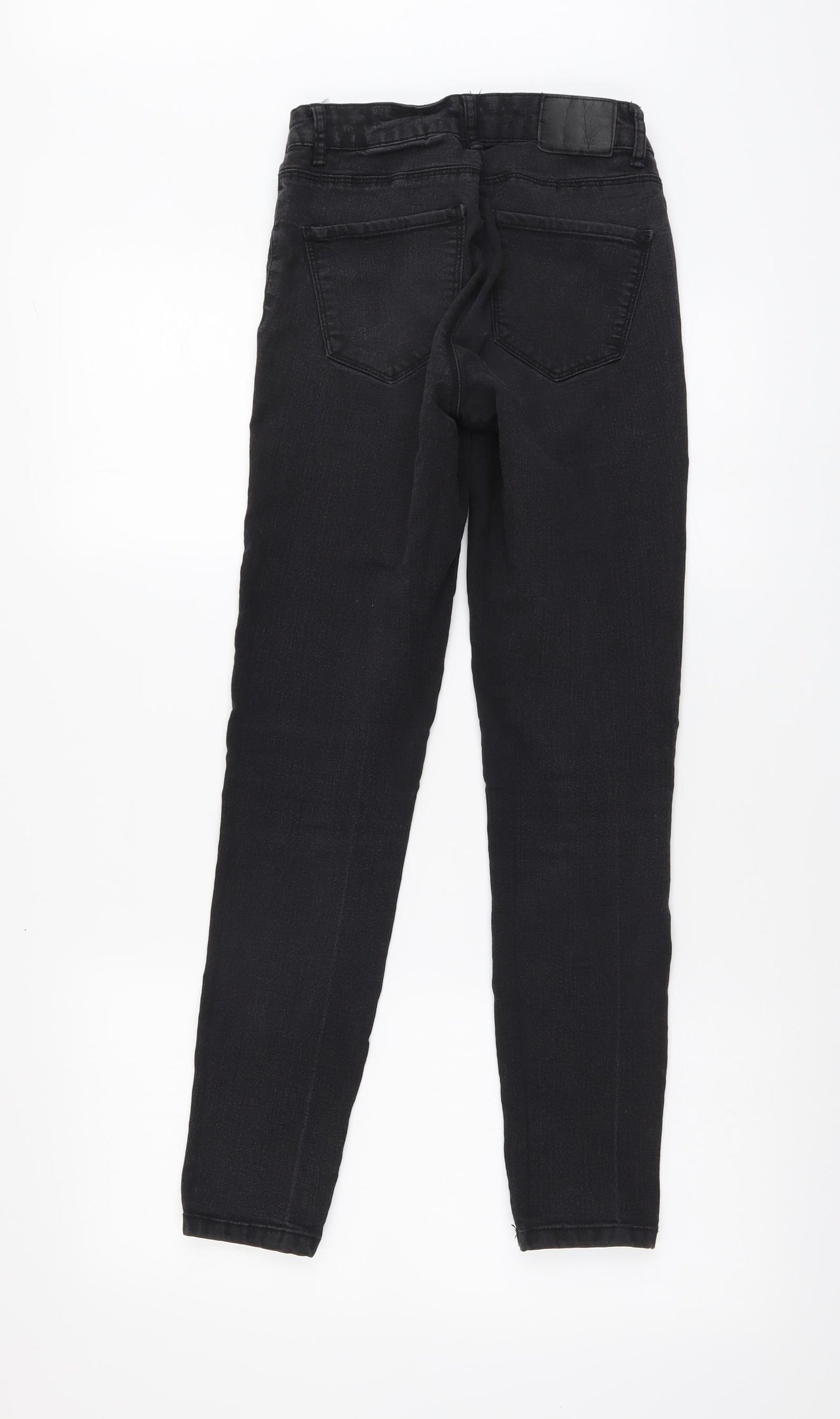 VERO MODA Womens Black Cotton Skinny Jeans Size XS L28 in Regular Button