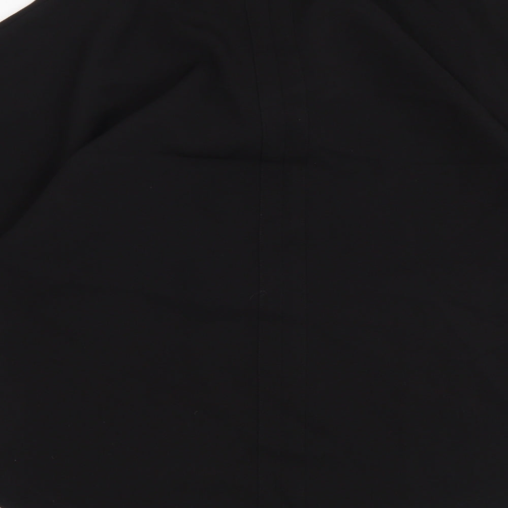 River Island Womens Black Polyester Basic Blouse Size 14 V-Neck
