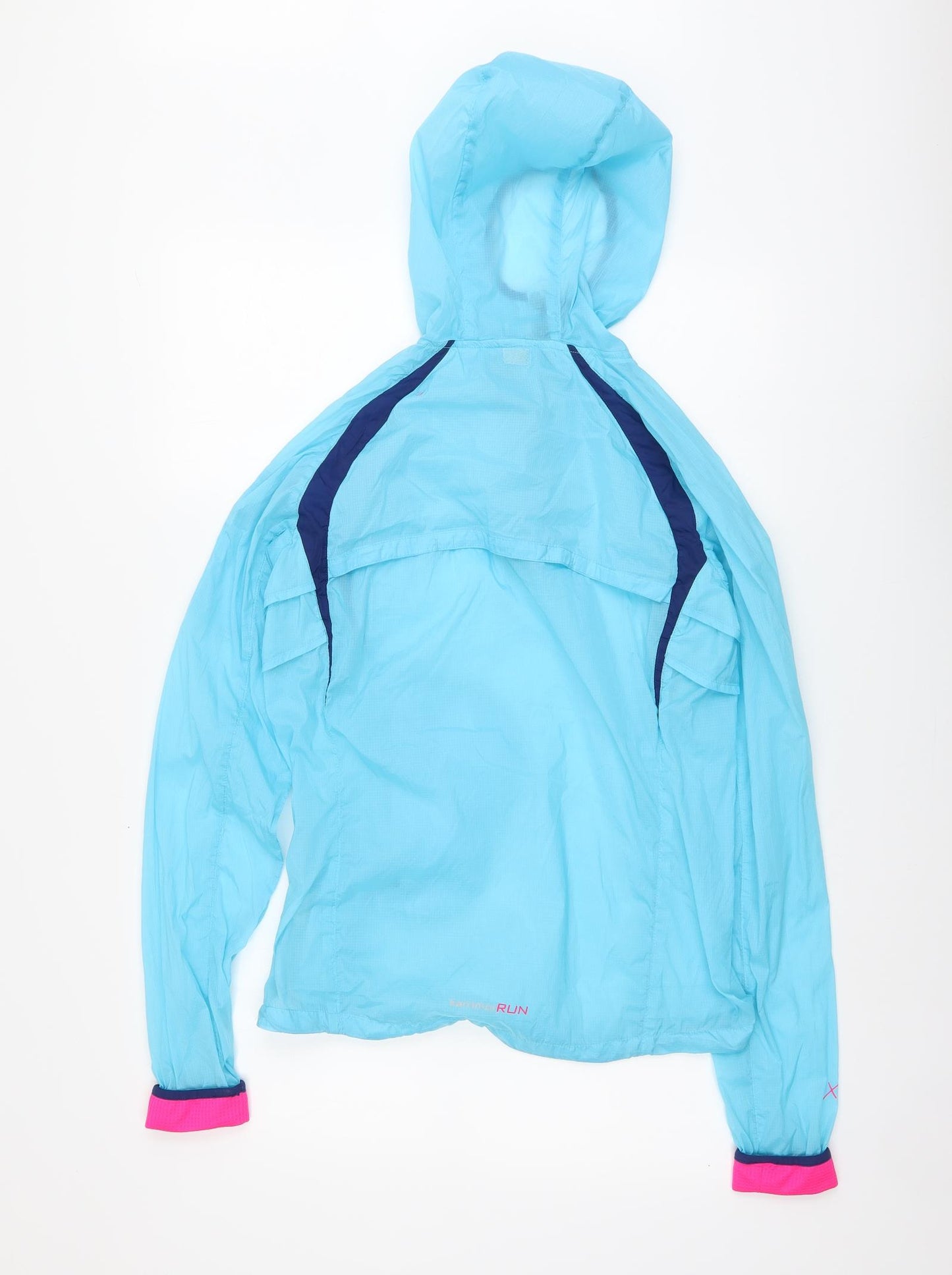 Karrimor Womens Blue Nylon Pullover Hoodie Size 12 Zip
