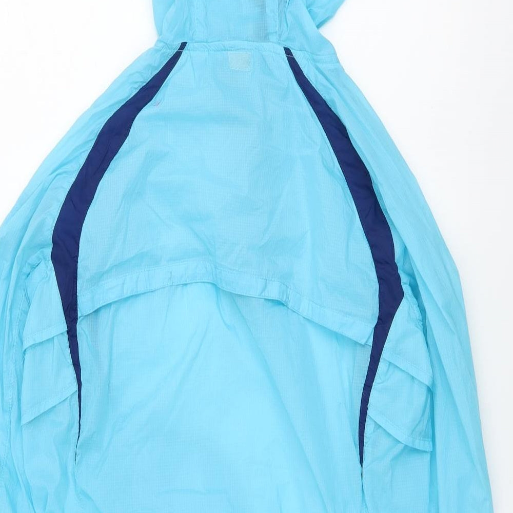 Karrimor Womens Blue Nylon Pullover Hoodie Size 12 Zip