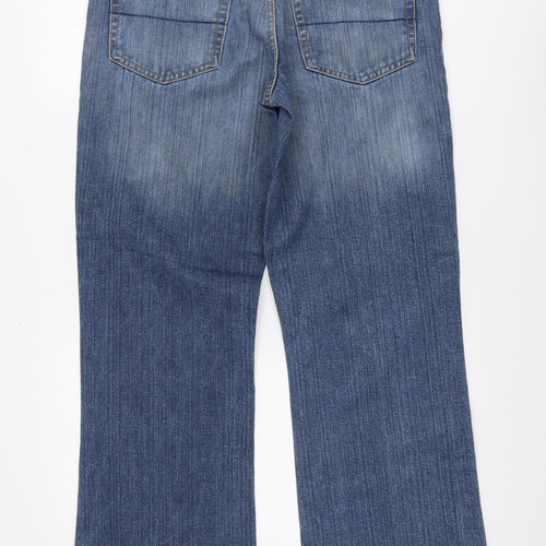 Hoi Polloi Mens Blue Cotton Straight Jeans Size 32 in L29 in Regular Button