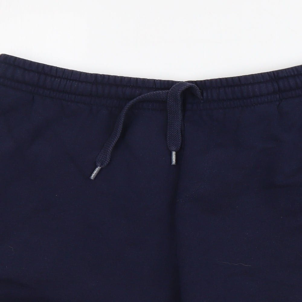Lacoste Mens Blue Cotton Bermuda Shorts Size XL L7 in Regular Drawstring