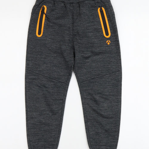 Very Boys Grey Polyester Jegging Trousers Size 9 Months Regular Button
