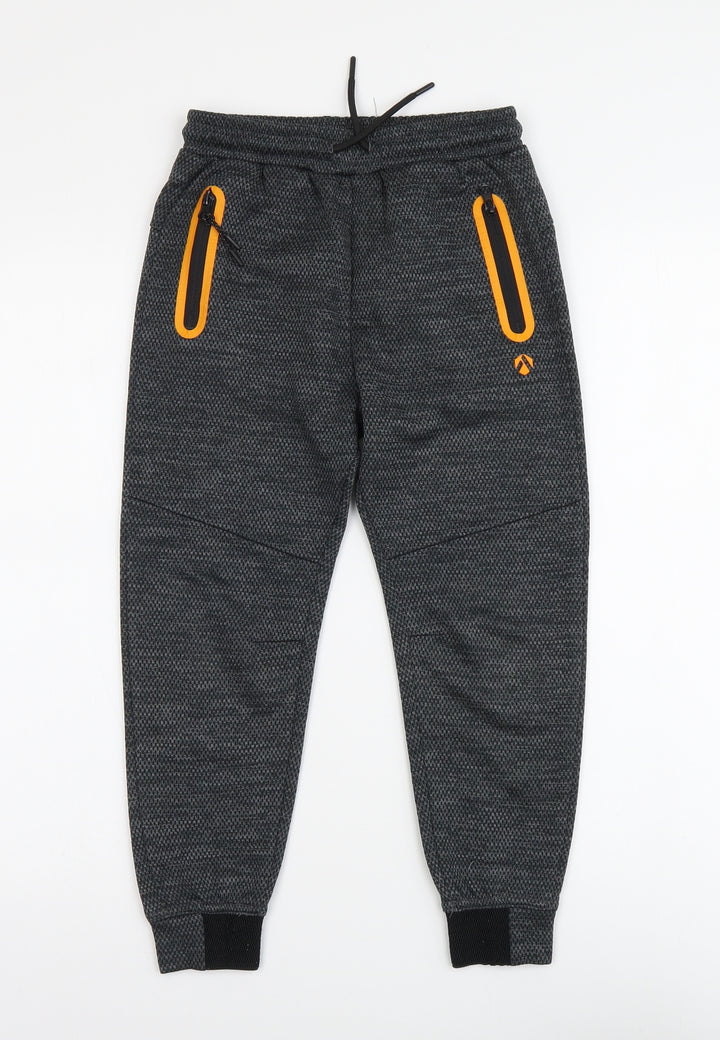 Very Boys Grey Polyester Jegging Trousers Size 9 Months Regular Button