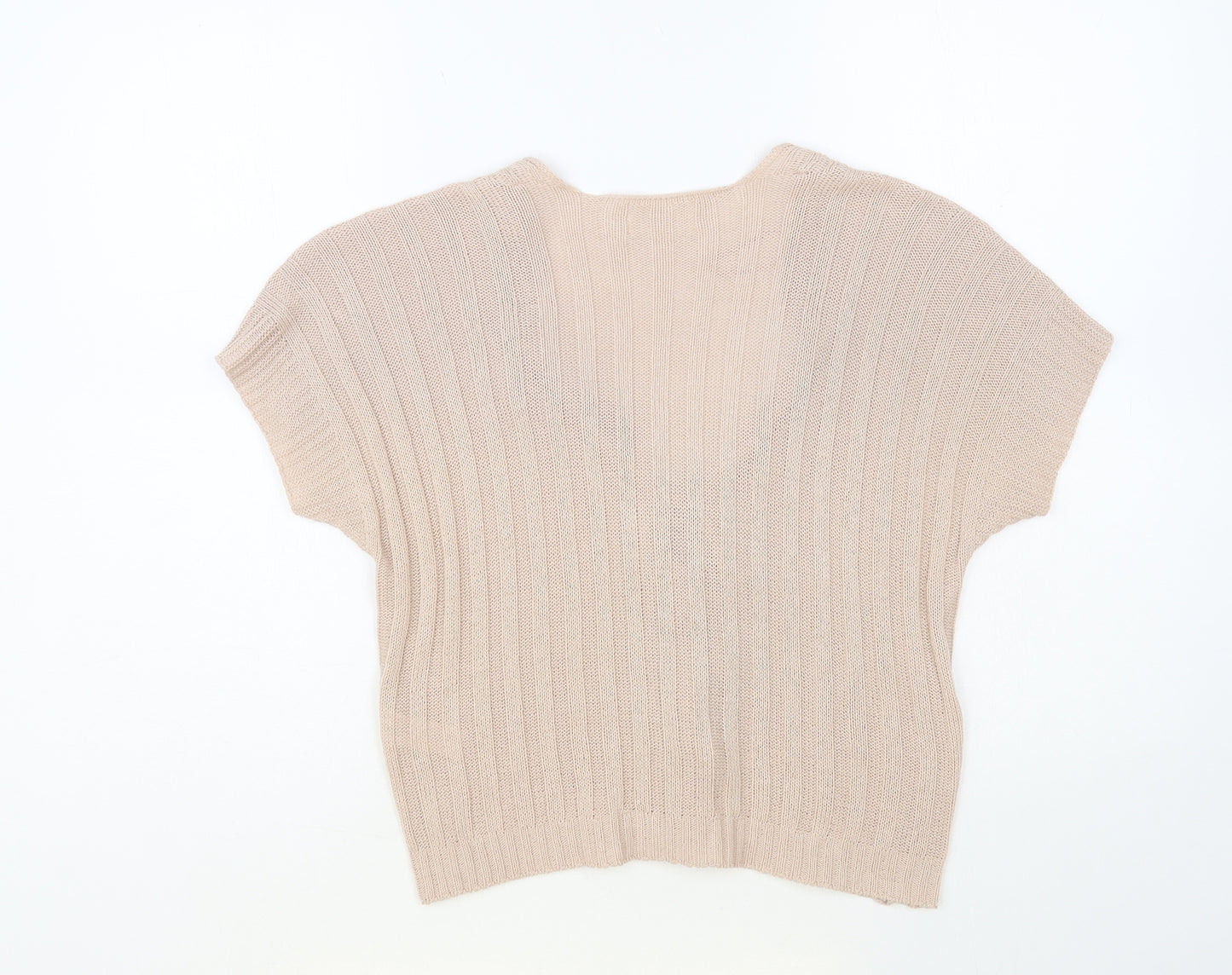 Savida Womens Pink V-Neck Acrylic Cardigan Jumper Size M